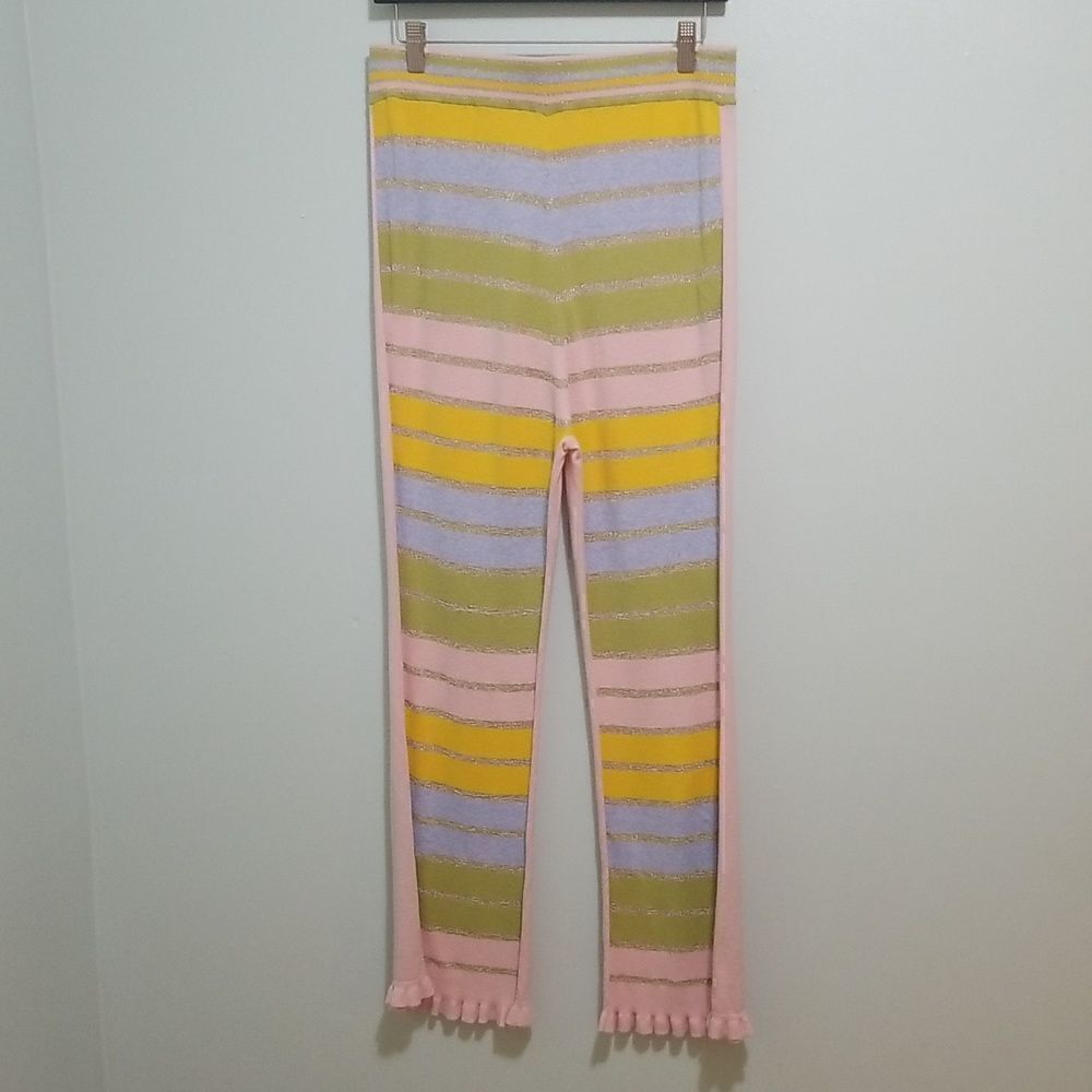 Love Shack Fancy, Kaiden pants, pastel party. Size L. NWT.